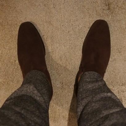 POLPETTA（ポルペッタ） サイドストラップブーツ（ダークブラウン