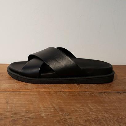 【関税込み】JULIUS ブラック Edge Cut レザー サンダル Julius Edge Cut Leather Sandals in Black for Men | Lyst