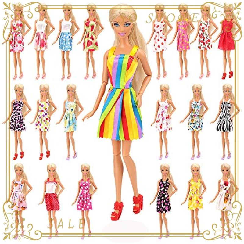 Barwa リカちゃん用服 バービー服 バービードレス バービー人形用服 Eu Ce En71認証 123枚セット 15枚バービー服108個 Bpt So Store 通販 Yahoo ショッピング