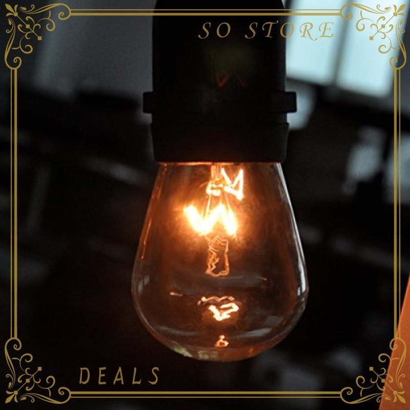 Brtlx ストリングライト 防雨型 15m E26 S14 エジソンランプ タングステン電球18個付き クリスマス イルミネーショ Dox So Store 通販 Yahoo ショッピング