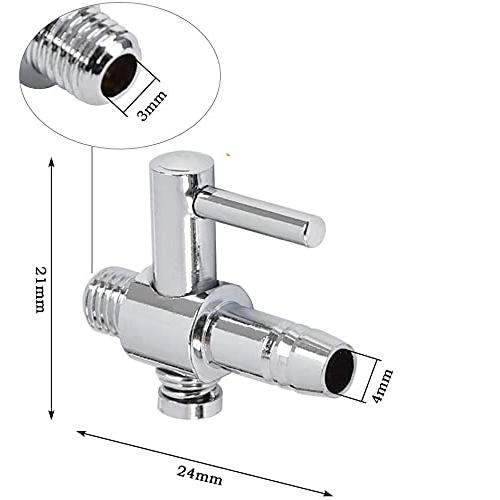 ZOYUBSエアー分岐チューブ 一方コック エアー量 調節 エアチューブ 分岐 エアバルブ エアーポンプ 分岐管 アクアリウムエアバルブ 気流レバーコントローラ 分岐｜so-store｜02