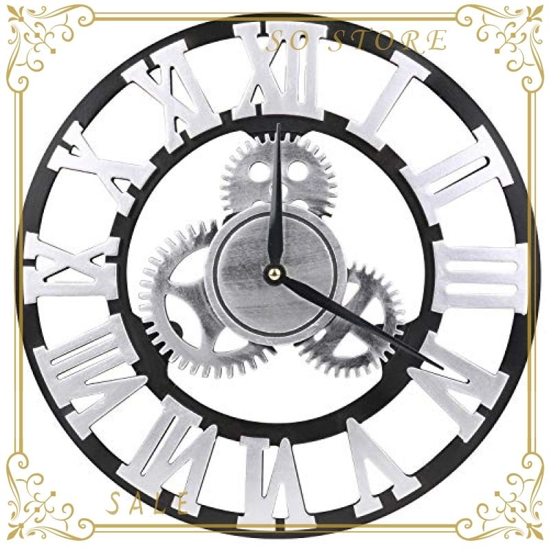 Meistar 掛け時計 静音 ギア 直径34cm 壁掛け時計 木製 レトロ 歯車 掛時計 インテリア時計 おしゃれ ギフト ローマ Wss 50povnasvgta So Store 通販 Yahoo ショッピング