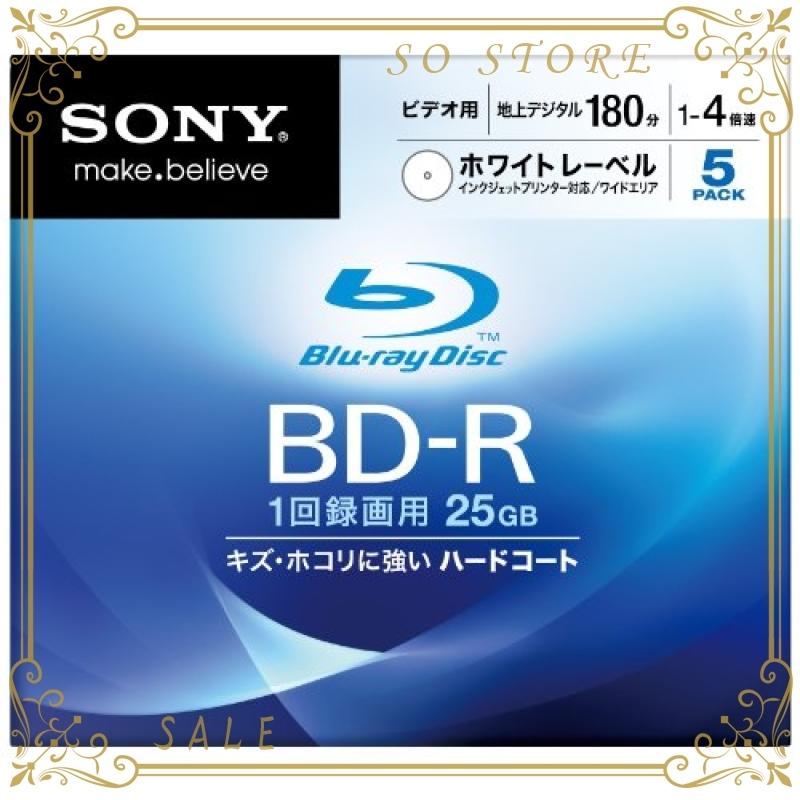 Sony ブルーレイディスク ビデオ用bd R 追記型 片面1層25gb 4倍速 プリンタブル 5枚p 5bnr1vcps4 Wss 72laadt8g7ge So Store 通販 Yahoo ショッピング