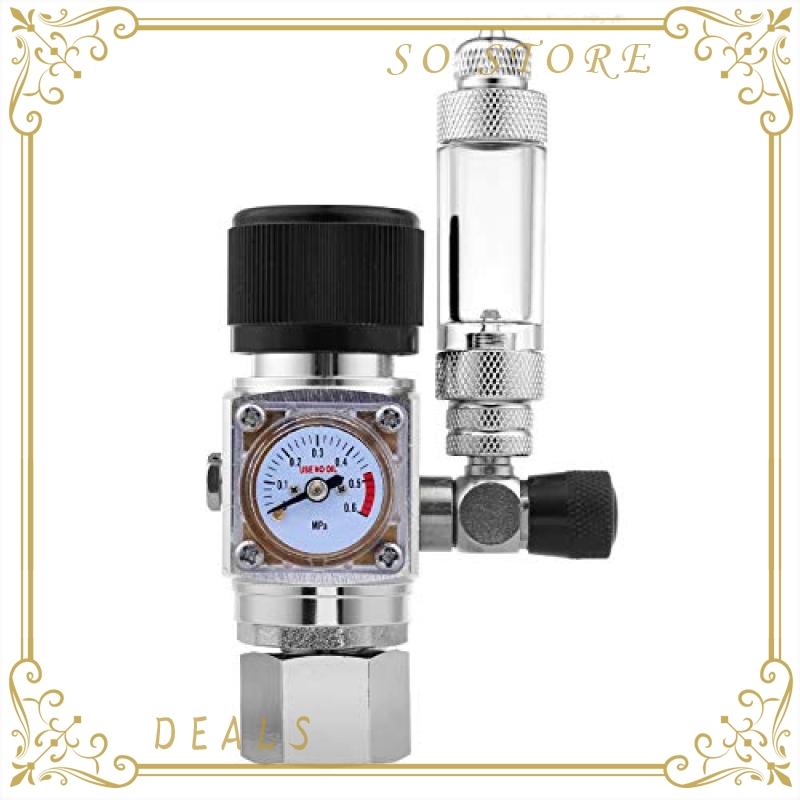 Co2 レギュレーター スピードコントローラー 電磁弁一体型 小型兼大型ボンベ用 水草水槽用 宅配