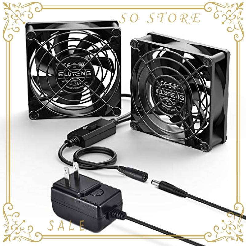 Eluteng Dcファン 8cm 冷却ファン12v Pcファン 卓上扇風機 ２個１セット 静音 3段式風量調節 2連 1a 冷却クーラー 小型 多用途扇風機 Pc 冷却ファン 電源アダプ Wss 2rz4uj62d3 So Store 通販 Yahoo ショッピング