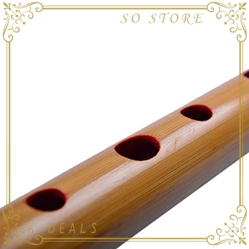 山本竹細工屋 竹製篠笛 7穴 八本調子 伝統的な楽器 竹笛横笛(赤紐巻き