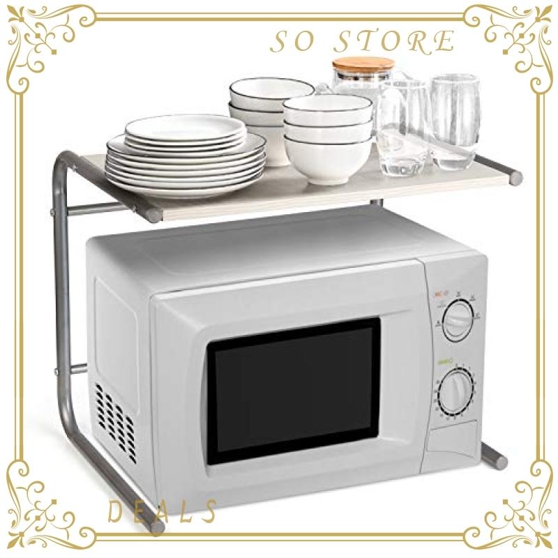 Amzdeal レンジ上ラック 電子レンジ棚 レンジ台 幅50 高さ40 奥行38cm トースターラック 組立品 2段式 冷蔵庫上ラッ Wssj B0n4f8n6 So Store 通販 Yahoo ショッピング