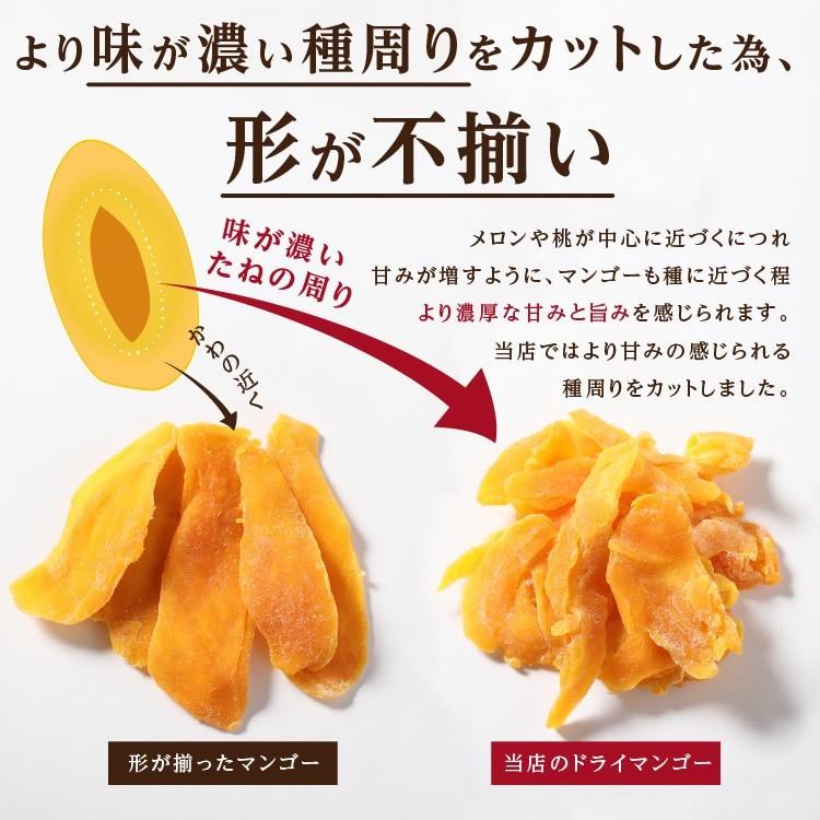 ドライフルーツ マンゴー 250g ドライマンゴー 訳あり 不揃い セブ島産 ペリカンマンゴー フォンダンウォーター 半生ドライ マンゴー 大容量 お徳｜so-suke｜05