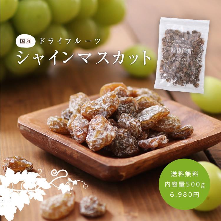 山下屋荘介 ドライフルーツ シャインマスカット 500g 国産レーズン
