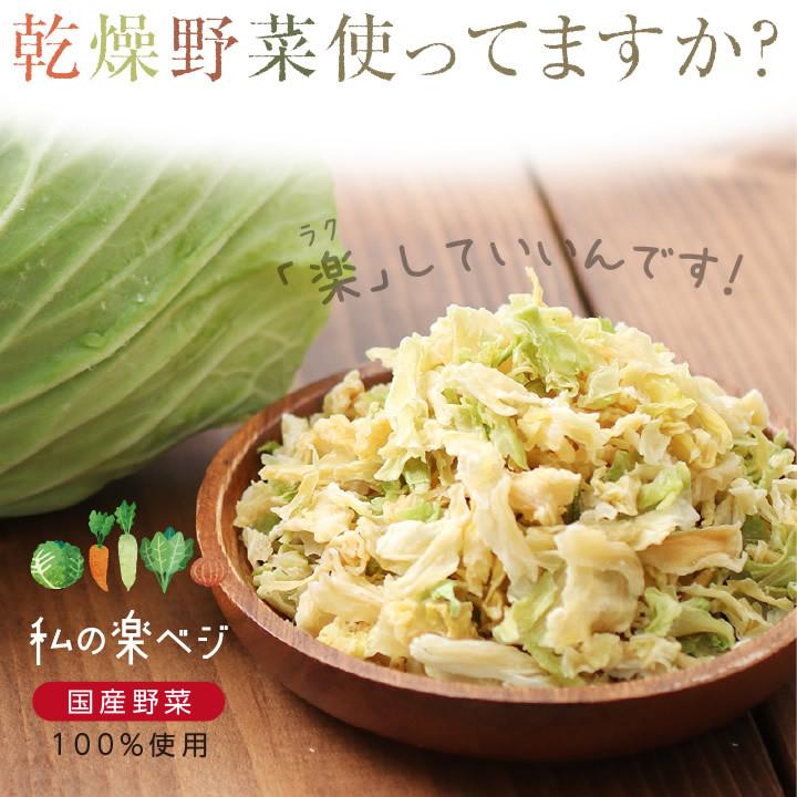 乾燥キャベツ 100g 生野菜約1kg分 キャベツ 国産きゃべつ ドライ野菜 干し野菜 サラダ スープ 無添加  簡単 時短 保存食 常備菜 非常食 即席みそ汁｜so-suke｜02