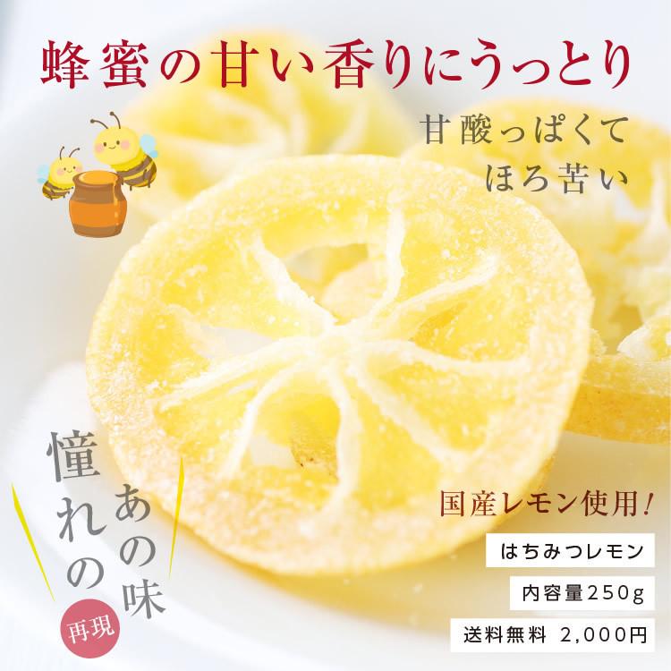 山下屋荘介 ドライフルーツ はちみつレモン 250g 国産ドライ
