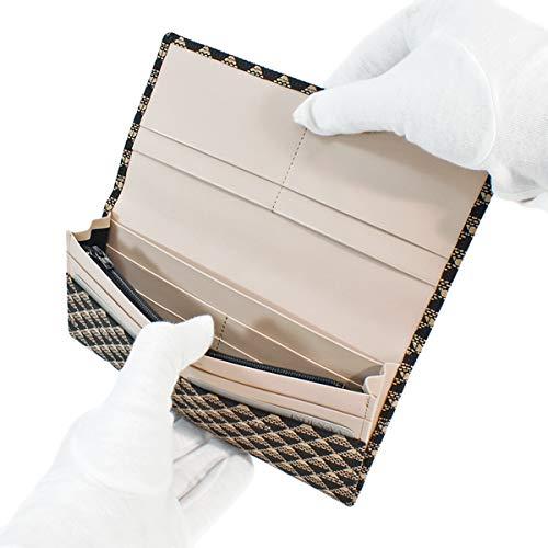 海外品 [印傳屋] 印伝 長財布 小銭入れあり 鹿革 たかね 富士山柄 黒地*白漆 2808-11 【2118367837】(12865円)