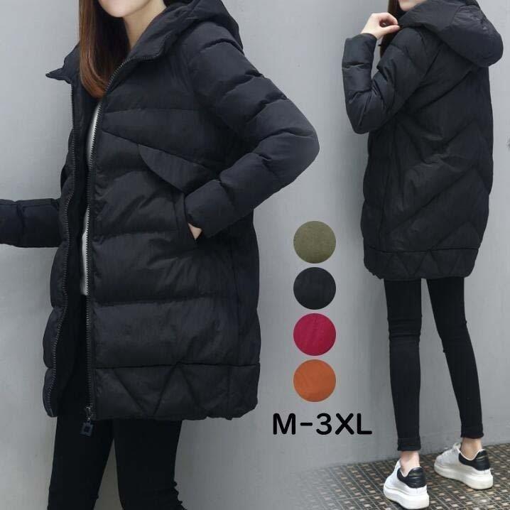 オンラインストア在庫 中綿コート カジュアルコート フード付き 冬服 母 ママ 通勤 暖かい 可愛い 体型カバー 着痩せ 韓国風 ダウンコート レディース 中綿 ダウンコート ロングコート 直売超高品質 Www Superavila Com
