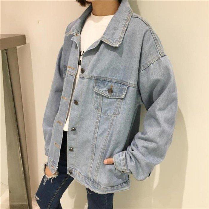 レディース デニム ジャケット 無地 長袖 アウター カジュアル ゆったり Gジャン 春秋アウター シンプル 春秋コートおしゃれ レトロブーム 人気ブランドを