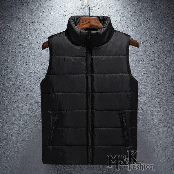 最愛 中綿ベスト メンズ ベスト アウター 無地 軽量 ベストジャケット 暖かい 秋冬 立ち襟 中綿入り Time4yourself Com