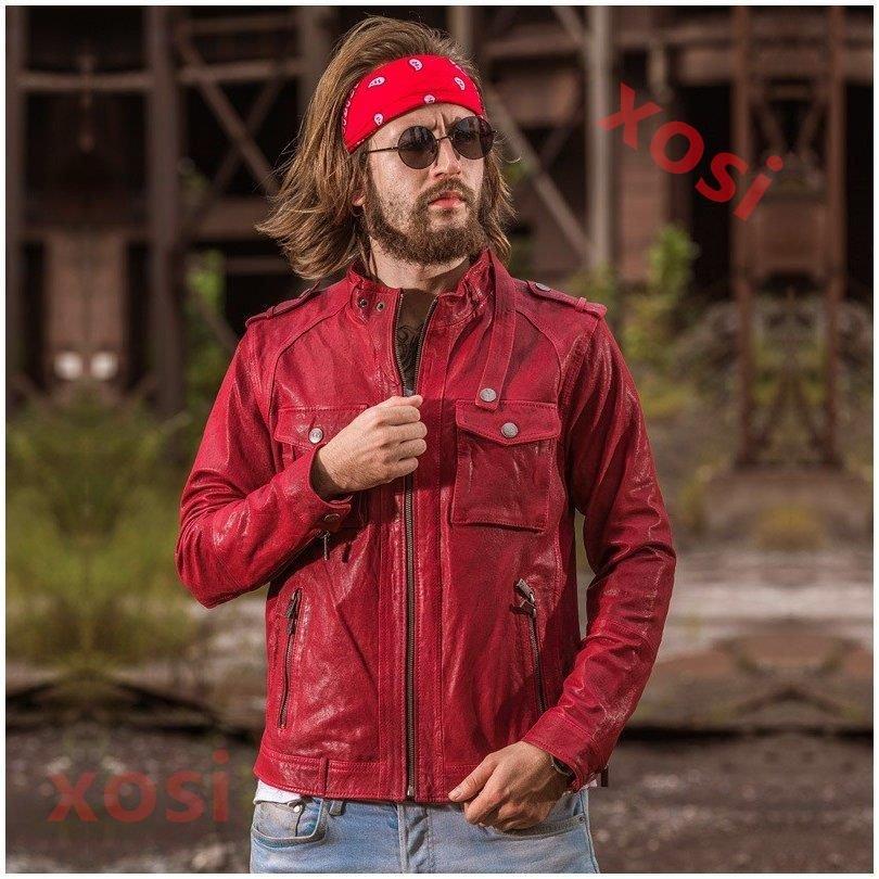 超人気 新品未使用D ESTNATION ノーカラーレザージャケット M 羊革