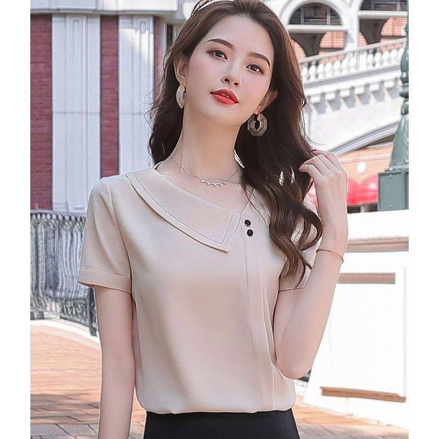 高価値 夏 半袖 トップス ワイシャツ Yシャツ ブラウス インナー スーツ オフィス ブラウス シャツ レディース クールビズ ホワ ビジネス 大きいサイズ フリルブラウス 風鈴 ウィンドウチャイム Size L Www Harmonylu Com