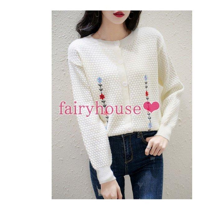 ニットカーディガン レディース 秋冬新作 長袖ニットトップス 花刺繍コーディガン カーディガン ショット丈セーター 30代アウター 上品 韓国風 オシャレ大人 現品限り一斉値下げ