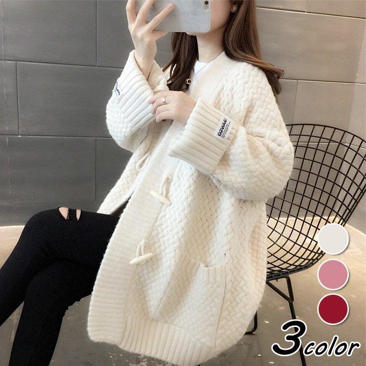 オペークドットクリップ Opaque Clip 40 Vネック セーター ニット レッド レディース 無地 赤 長袖 上質で快適 ニット