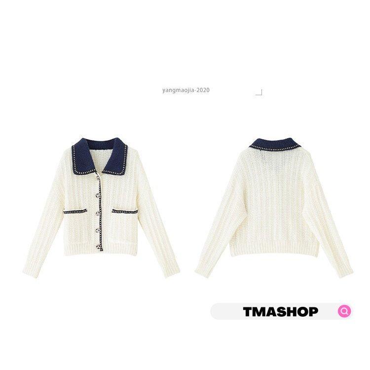 カーディガン レディース 秋冬 40代 代 ニットカーディガン 折り襟 ショート丈 カットソー 羽織り セーター 前開き 長袖トップス アウター 大きいサイズ 新品 お求めやすく価格改定