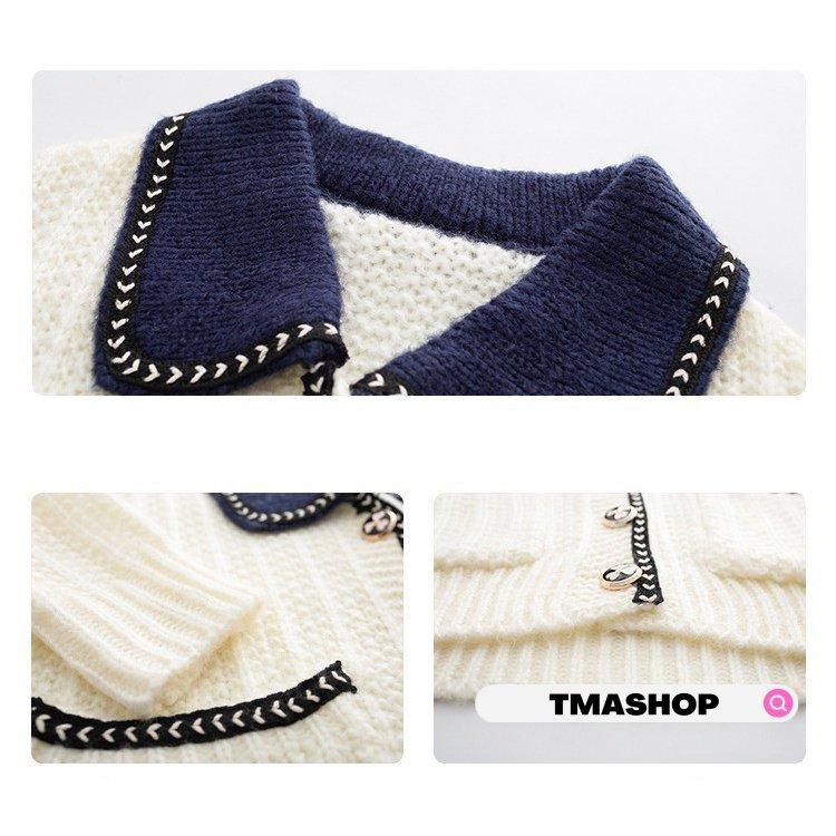 カーディガン レディース 秋冬 40代 代 ニットカーディガン 折り襟 ショート丈 カットソー 羽織り セーター 前開き 長袖トップス アウター 大きいサイズ 新品 お求めやすく価格改定