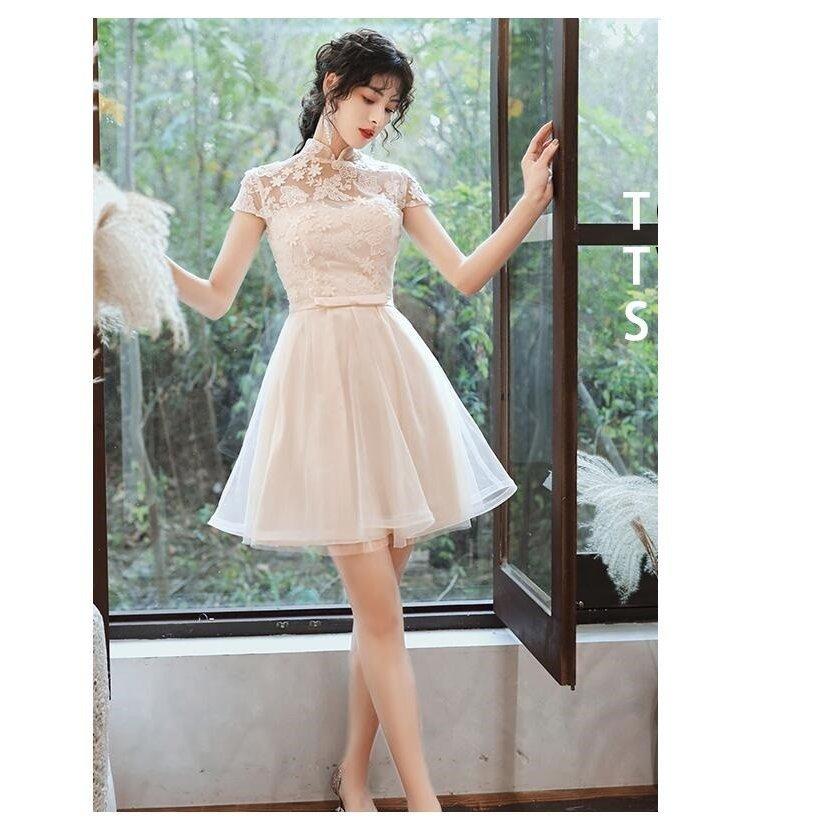 予約販売 パーティードレス 大きいサイズ ミモレ丈 ウエディングドレス 40代 袖あり フォーマルドレス 結婚式ワンピース お呼ばれ 二次会 披露宴 謝恩会 上品 おしゃれ 安い売り Shirleyryan Ca