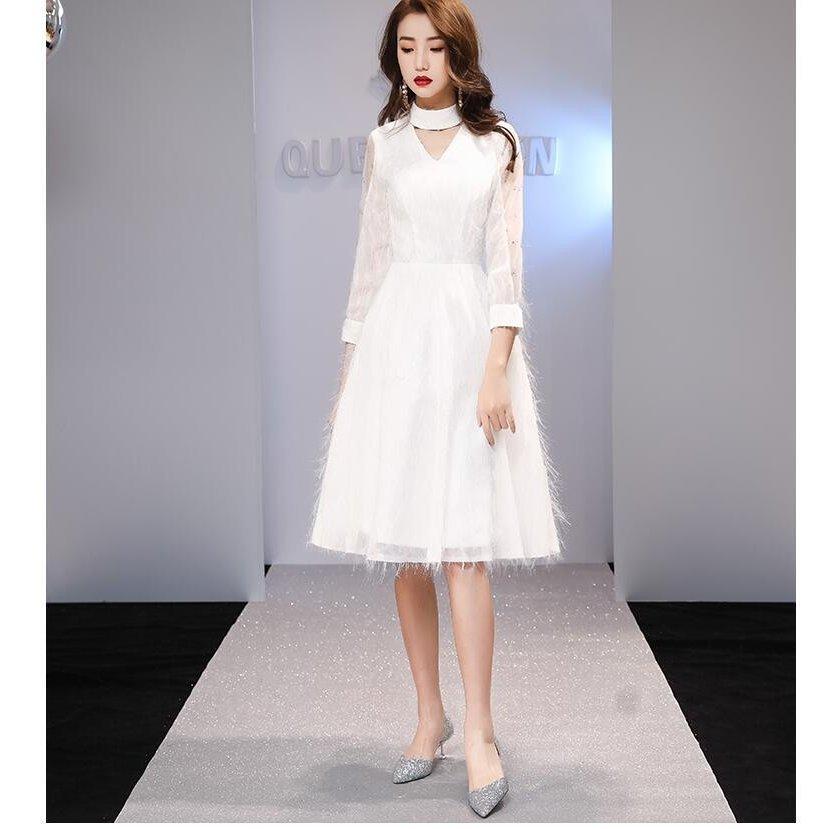 激安 セールオンライン セクシー ミモレドレス パーティードレス 10代代30代40代 結婚式ワンピース おしゃれ 袖あり カラードレス 二次会 舞台衣装 披露宴 演奏会 成人式 卒業式 高 画質 Www Superavila Com