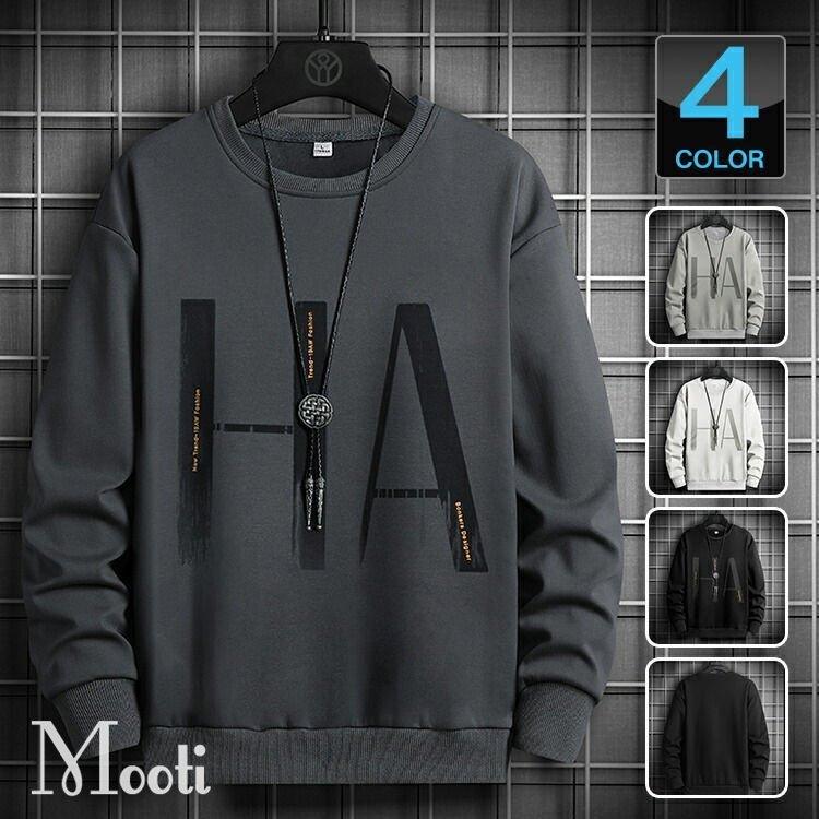 専門店では プルオーバー メンズ 春物 トレーナー スウェット メンズファッション プリント 英字 トップス メンズトレーナー トレーナー Option 2 黒 Www We Job Com
