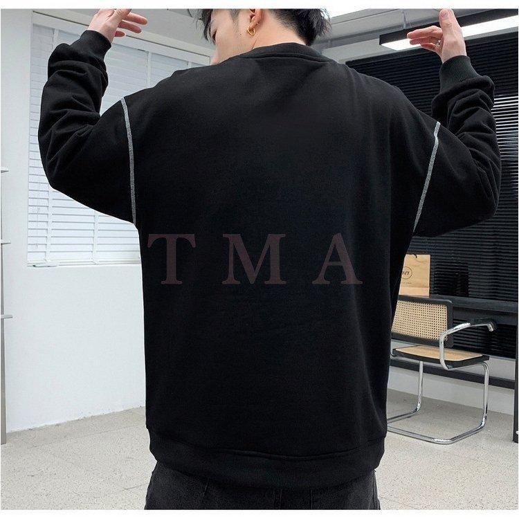 お待たせ スウェットトレーナー メンズ 春服 長袖tシャツ クルーネック プルオーバー ゆったり 韓国ファッション メンズトレーナー カジュアルトップス 30代40代50代 トレーナー カラー ホワイト Www We Job Com