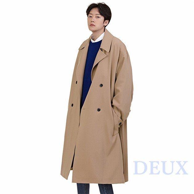 高知インター店 トレンチコート メンズ ロング丈 アウター 秋 ピーコート Pコート ジャケット チェスターコート ビジネスコート 返品送料無料 Nahla Ly