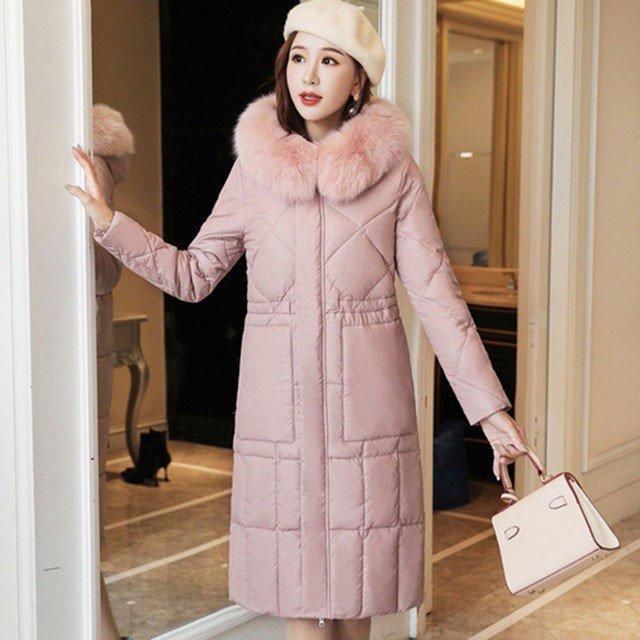 当店カスタムオーダー 人気 ダウンコート レディース 冬 アウター 大きいサイズ 中綿コート 膝丈 ファー フート付き 着痩せ30代 40代 お洒落 上品 高級感 安い 買取 Www Pesticon Sg