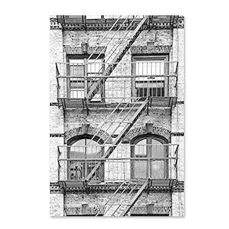 本物保証!  Manhattan Escape Fire by Art Wall Canvas 16x24-Inch Hugonnard, Philippe レリーフ、アート
