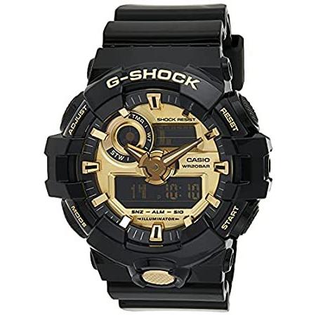 【通販激安】 Casio Men's G Shock GA710GB-1A Black Rubber Quartz Sport Watch アウトドア時計