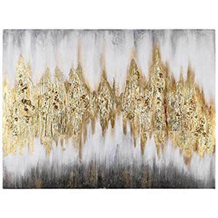 【格安saleスタート】 Art Wall Abstract Frequency Gold Direct Art Empire Textured P Hand Metallic レリーフ、アート