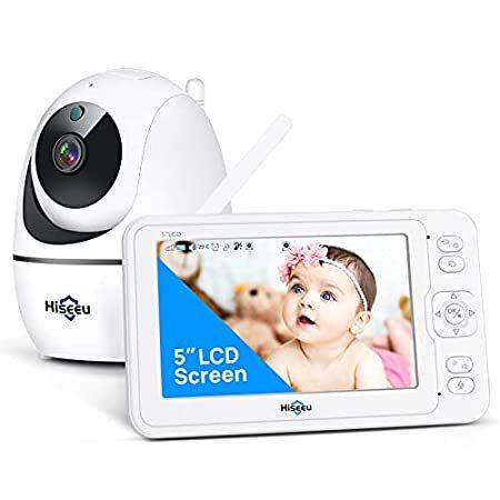 消費税無し Hiseeu Baby Camera Monitor,5" Video Baby Monitor with 1080P Camera,2-Way Ta 防犯カメラ