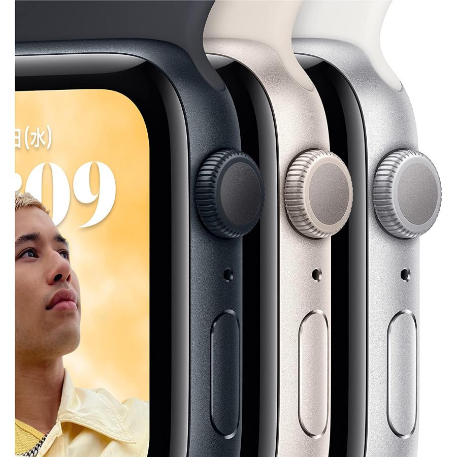 Apple Watch SE2 第2世代 40mm ミッドナイト保護フィルムつき  GPSモデル A2723｜soalso｜03