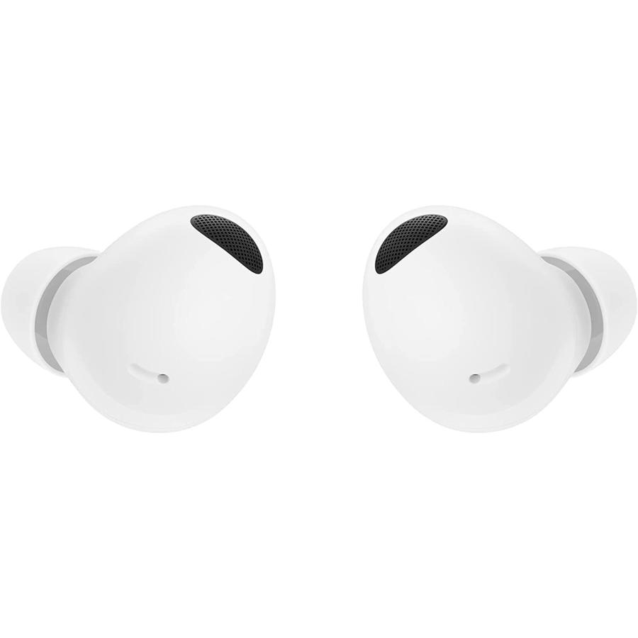 柔らかな質感の 新品 SAMSUNG GALAXY BUDS2 ホワイト ケース付き