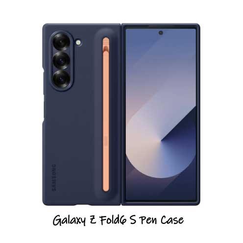 Galaxy Z Fold6 5G ケース 純正 Sペン搭載 ネイビー S-pen Case EF  