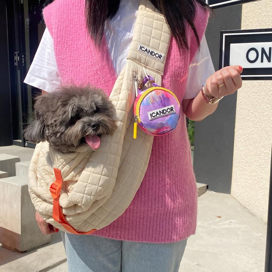 ICANDOR 小型犬キャリーバッグ ベージュ