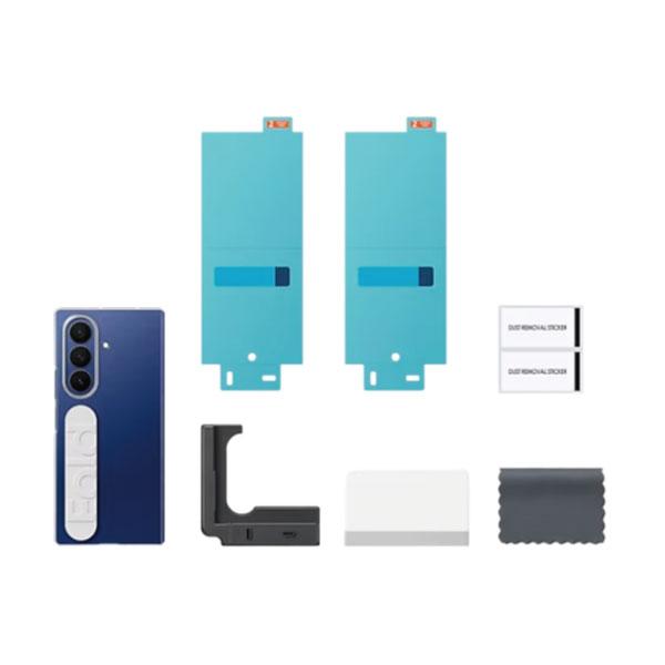 Galaxy Z Fold 7 ブルーシャドウ/純正クリアケース/画面フィルム Galaxy Z Fold7 Clear Grip Case 純正 フォールド7 スマホケース