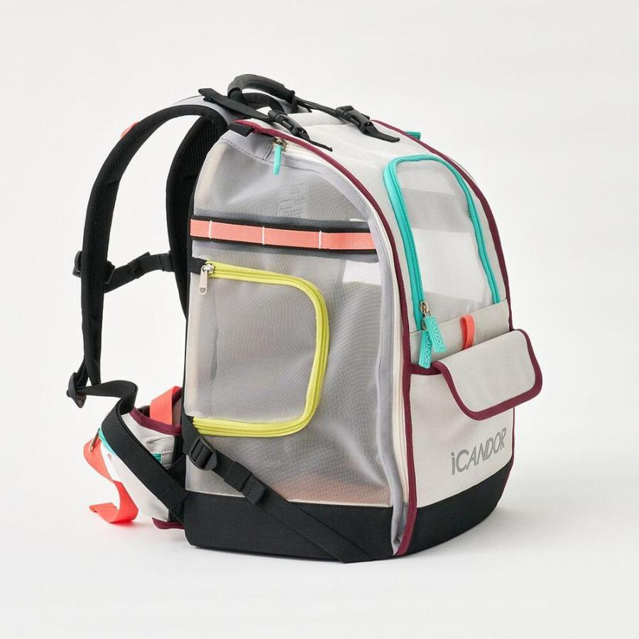 ICANDOR ペットキャリーバッグ ミスティグレー M ICANDOR アイキャンダー JIGE BAG MISTY GRAY ペット ペット