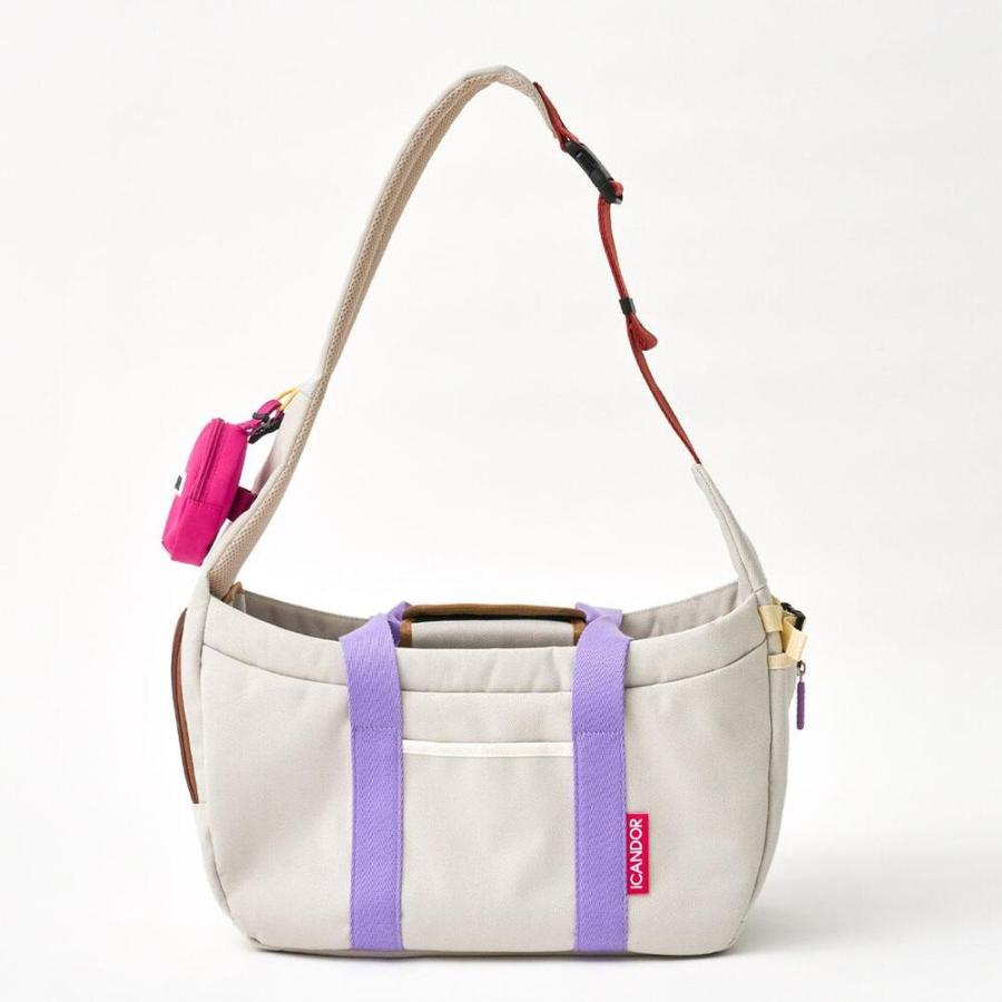 ICANDOR アイキャンダー PEEK-A-BOO BAG PLUM GRAY ペット