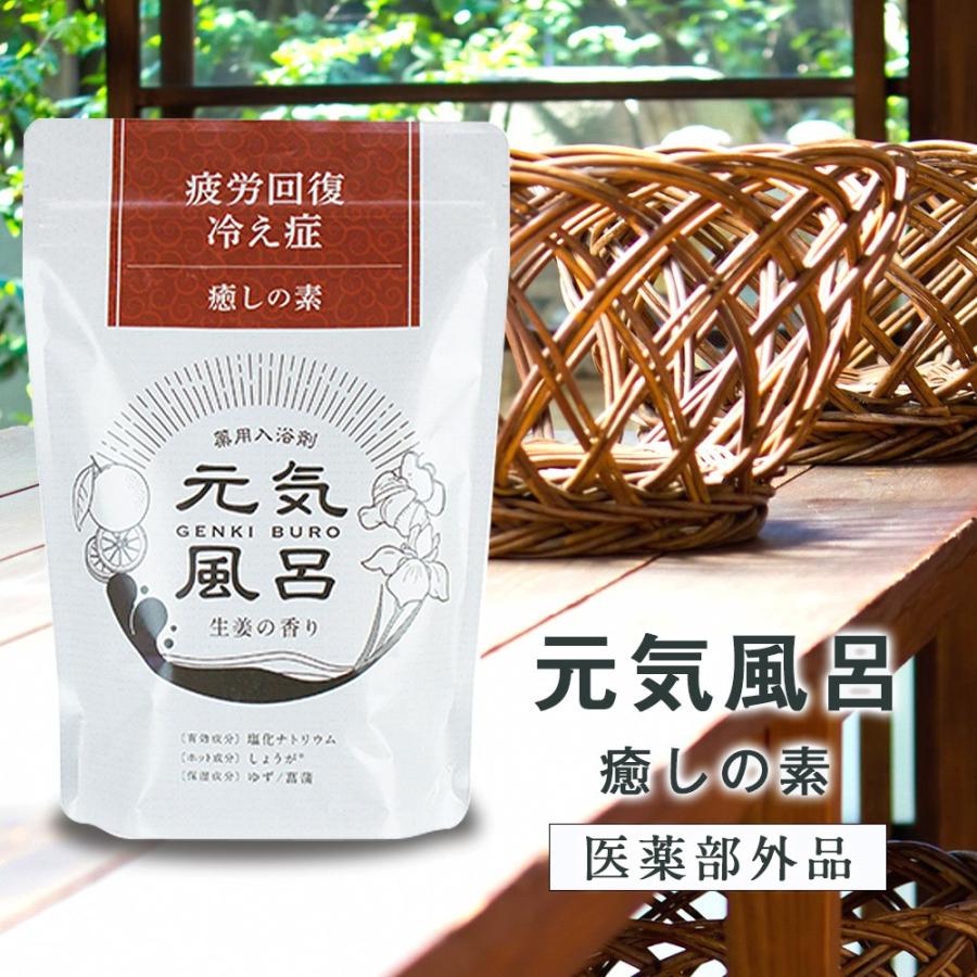 バスソルト 薬用 冷え症 冷え性 入浴剤 疲労 回復 発汗 塩 400g 商店 癒しの素 約13回分 海水 フランス 風呂 元気風呂 ゆず 生姜