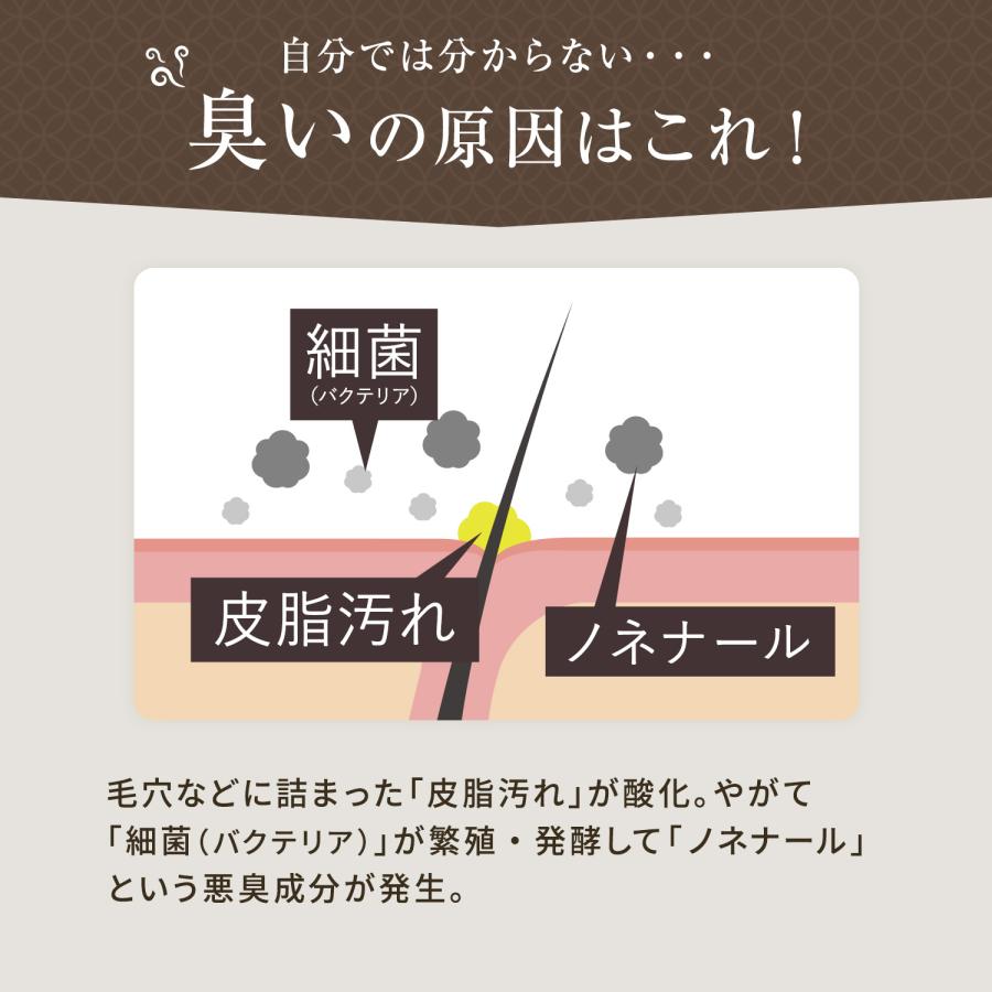 ボディソープ 体臭 加齢臭 メンズ メンズコスメ 対策 予防 薬用 デオドラント 男 柿のさち KnS 薬用 柿渋 ボディ 480mL ボトル | マックス | 04