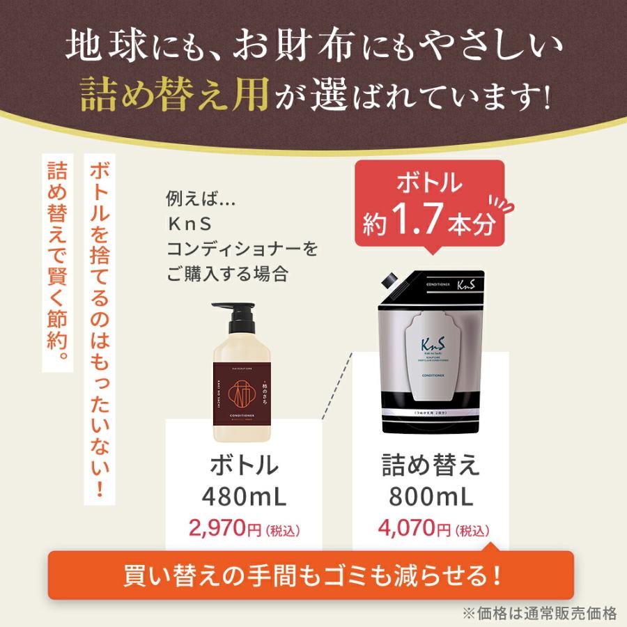 【 KnS 】スカルプコンディショナー 480ｍLボトル メンズ 加齢臭 柿のさち 柿渋 臭い 柿 スカルプケア 薬用 スカルプ 男性 消臭 頭皮ケア | マックス | 04
