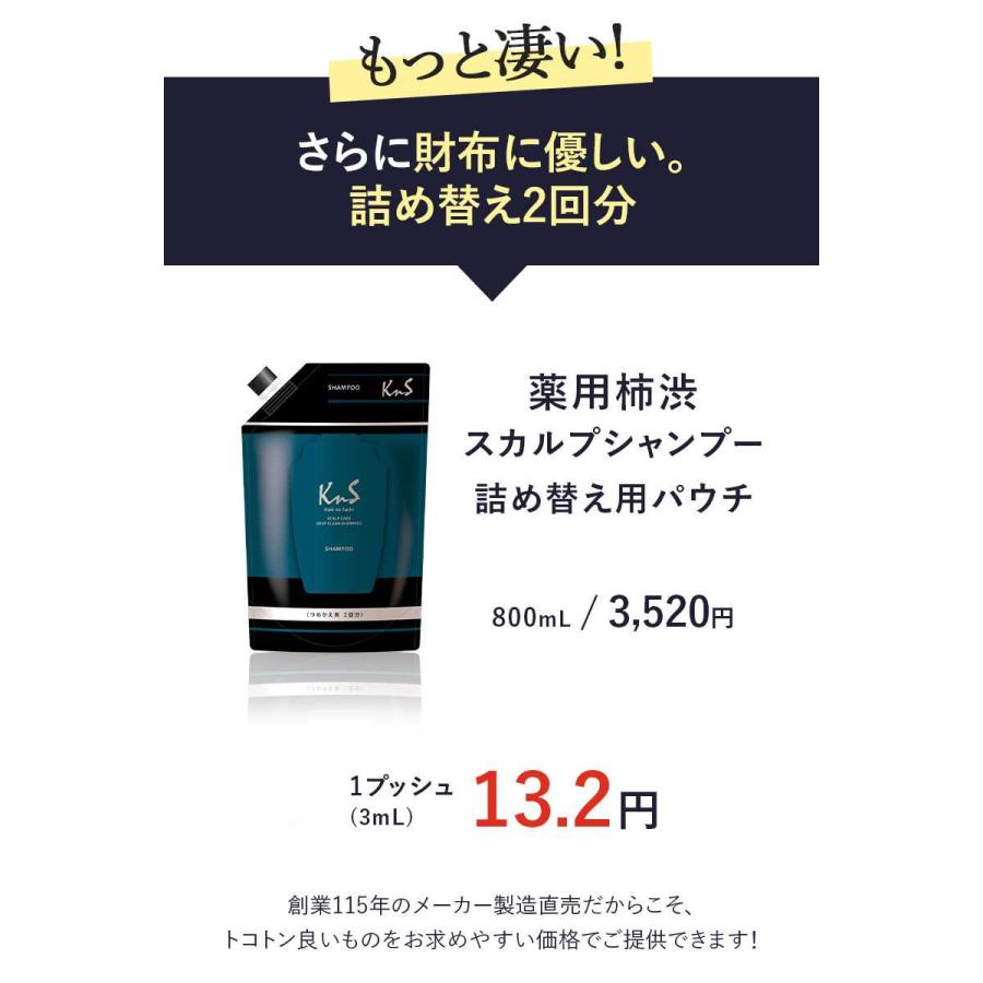 KnS 】スカルプシャンプー 500mLボトル 3本セット メンズ 男性