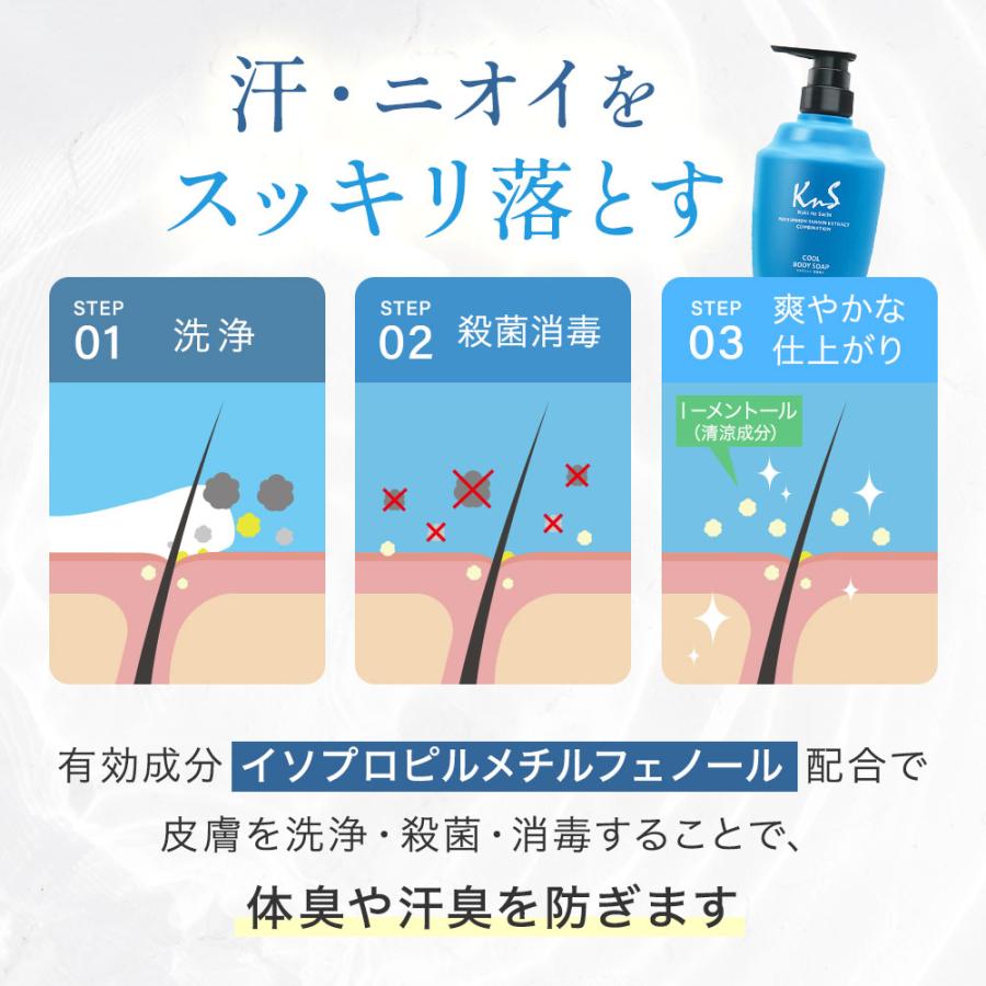 【薬用柿渋ボディソープCOOL】KnS 柿のさち 薬用ボディソープ クール 医薬部外品 800mL つめかえ 体臭 加齢臭 デオドラント 男性 女性 ボディソープ メンズ | マックス | 05