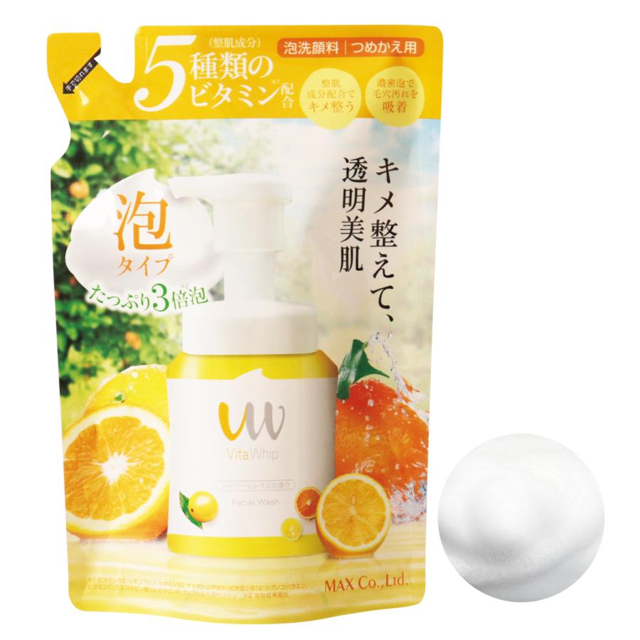 泡の洗顔料 Vita Whip ビタホイップ 詰替 250ml シャワーシトラスの香り |  | 01