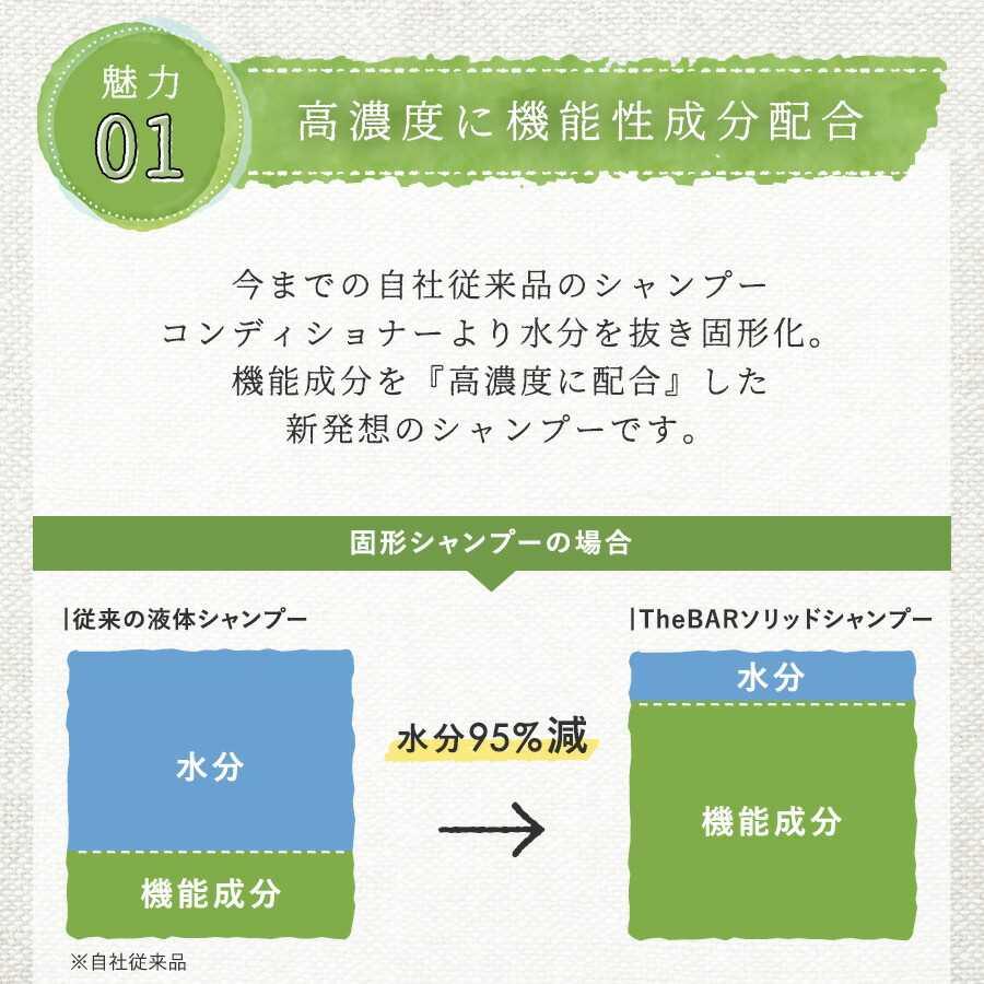 シャンプー 固形シャンプー シャンプーバー 固形 きしまない 脱プラ エシカル サスティナブル  国産 日本製 | TheBAR  ザ・バー ソリッドシャンプー 80g｜soapmax｜09