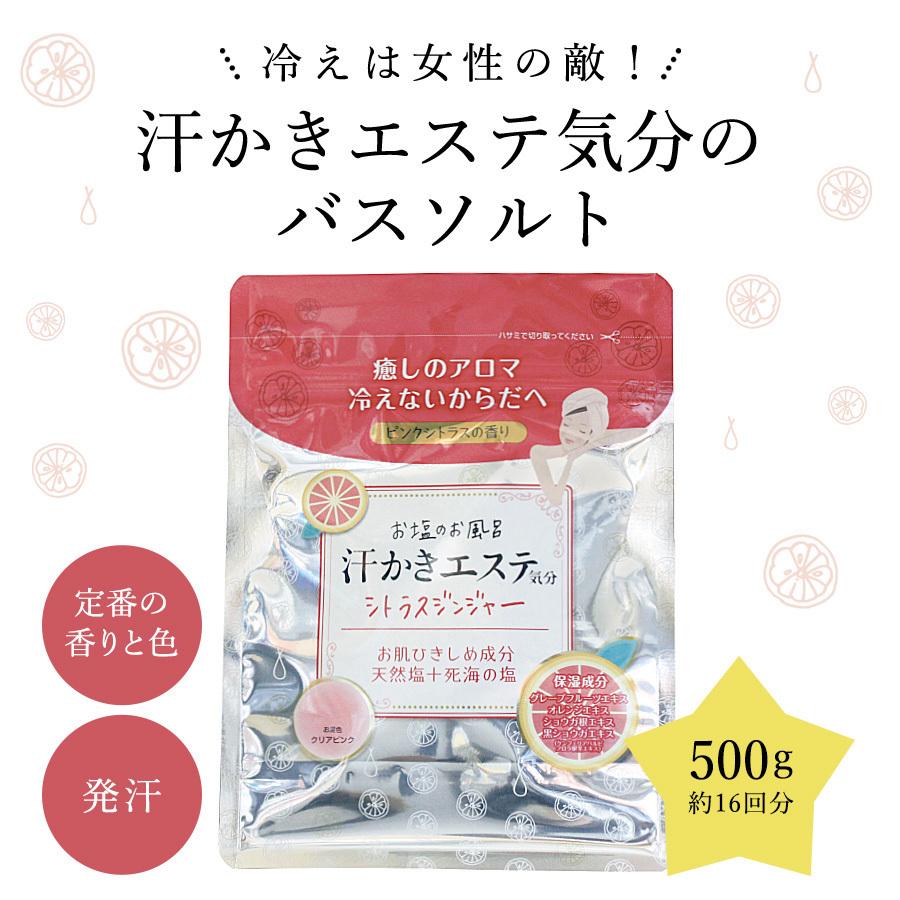 バスソルト 入浴剤 塩風呂 プレゼント 半身浴 発汗 保湿 温浴 スキンケア エステ 塩 風呂 天然塩 死海 生姜 汗かきエステ気分 シトラスジンジャー 500g マックス石鹸webshop Yahoo 店 通販 Yahoo ショッピング